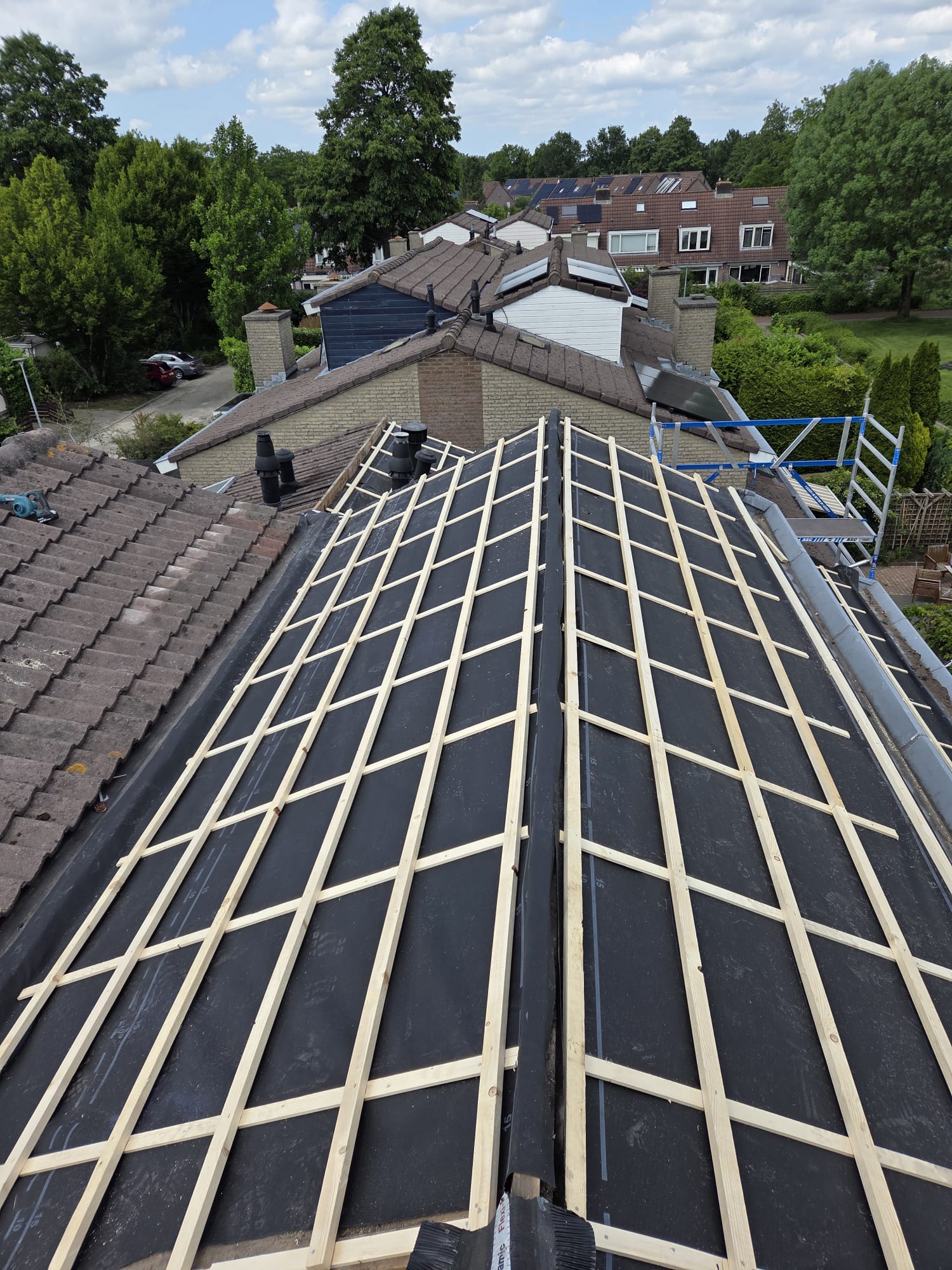 Opgeleverd dak